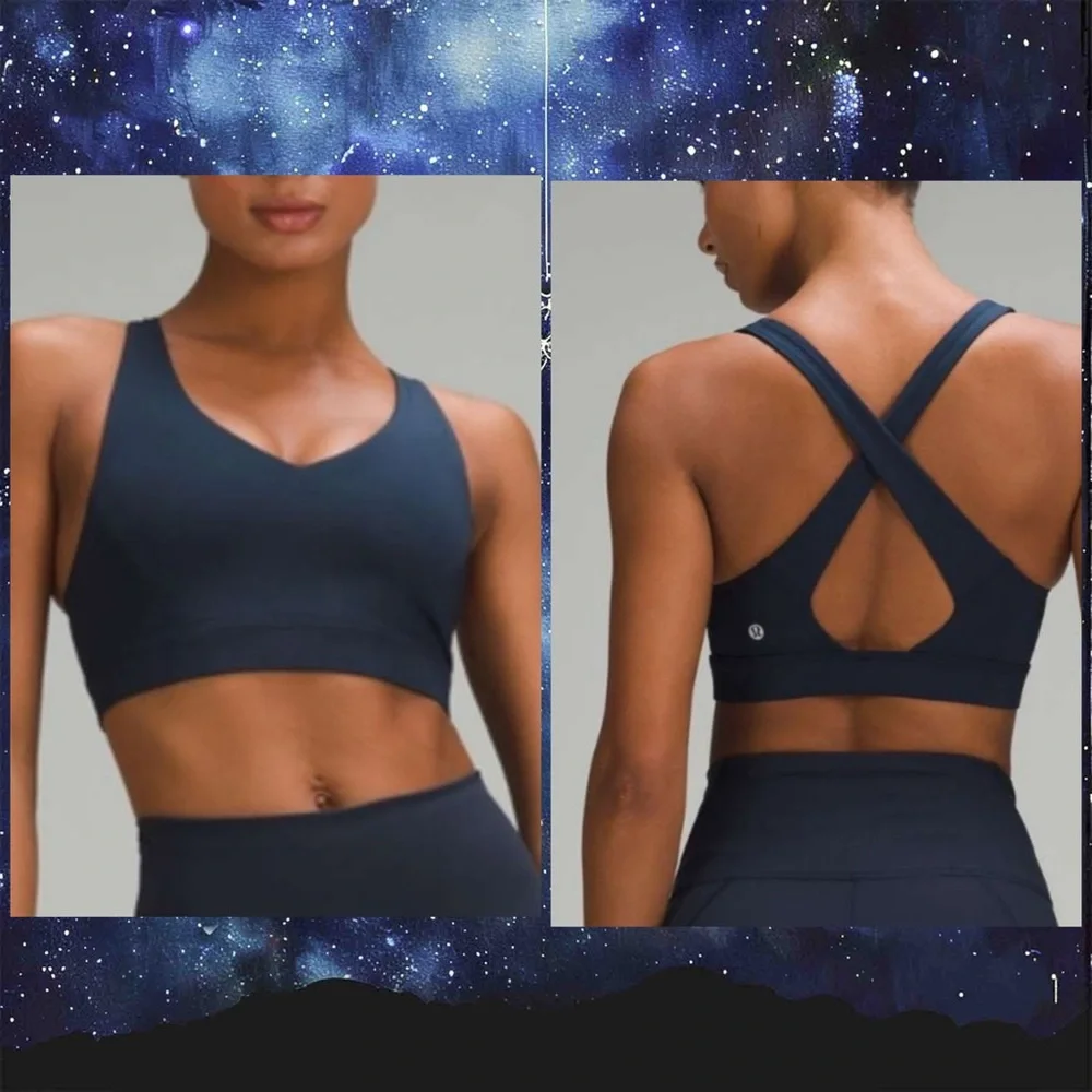 Lululemon Envital Bra Sports Bra B/C Cup Night Sea Blue NWT Size‎ 6 🌊🐬